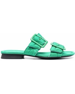 Camper Casi Myra Double-Strap Sandals - Green