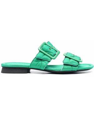 Camper Casi Myra Double-Strap Sandals - Green
