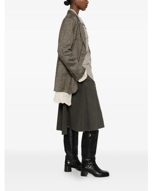 Our Legacy Drip Lace-Trim Oversized Blazer - White