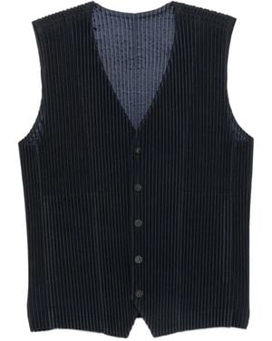 Homme Plissé Issey Miyake Pleated Jumper - Blue