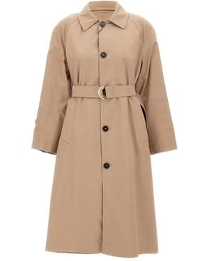 Marella Ragusa Mantel mit Gürtel - Natur