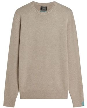 Scotch & Soda Crew-Neck Long-Sleeve Jumper - Natural