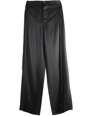 Ann Demeulemeester Leon Loose-Leg Pants - Gray