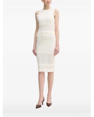 GAUDI Scalloped-Trim Top - White