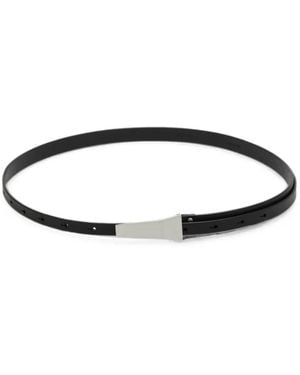 Rick Owens Cintura Con Fibbia Geometrica - Nero