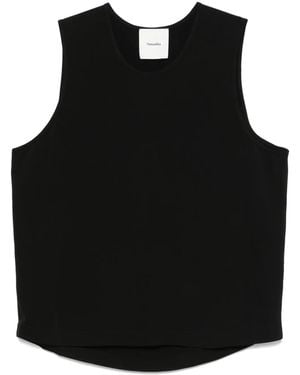 Nanushka Crepe Tank Top - Black
