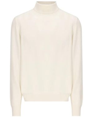 Tagliatore Miles Roll-Neck Long-Sleeve Sweater - White