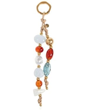 Cult Gaia Charm Para Bolso Mercier Con Cuentas - Blanco