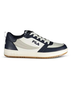 Fila Panelled Logo-Print Sneakers - White