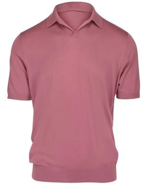 Colombo Short-Sleeve Polo Shirt - Pink