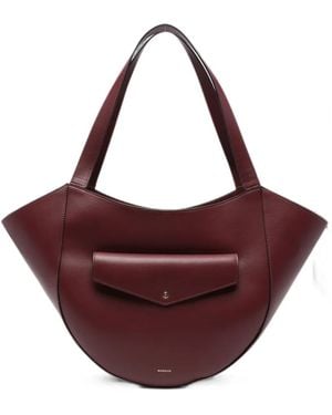 Wandler Hortensia Slouch Leather Tote Bag - Purple