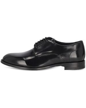 Marechiaro 1962 Leather Lace-Up Derby Shoes - Black