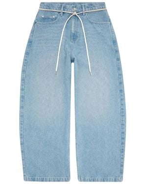About Blank Drawstring Jeans - Blue