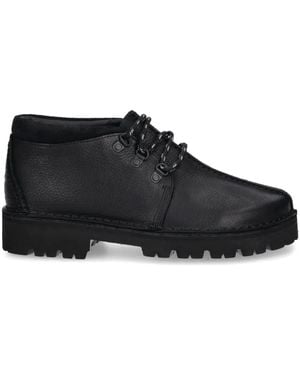 Clarks Trek Hike Derby Shoes - Black