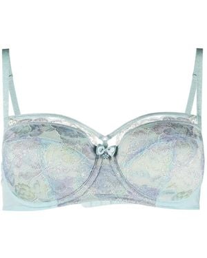 Marlies Dekkers フローラルレース ブラ - ブルー
