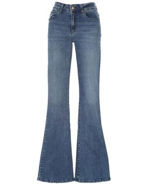 Lois Flared Denim Jeans - Blue