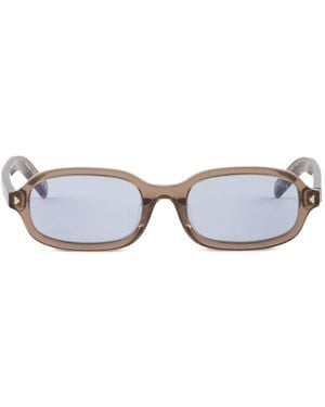 Prada Sunglasses With The Iconic Metal Plaque - White