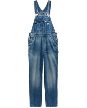 Polo Ralph Lauren Cotton-Blend Denim Jumpsuit - Blue