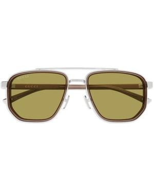 Gucci Gafas De Sol Con Montura Geométrica - Verde