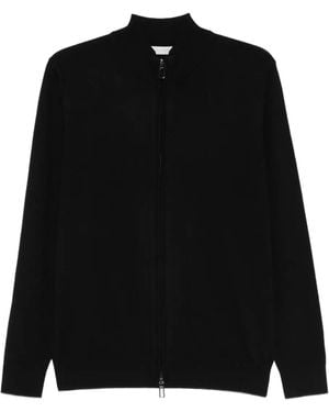 Diktat Zip-Fastening Cardigan - Black