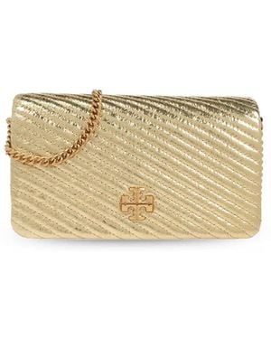 Tory Burch Kira Clutch mit Kete - Natur