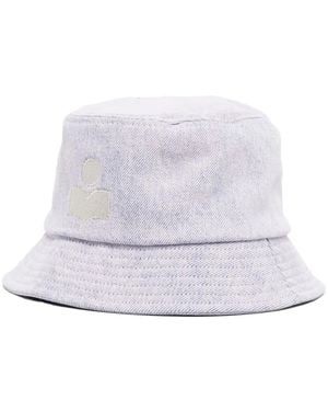 Isabel Marant Haley Logo-Embroidered Bucket Hat - White