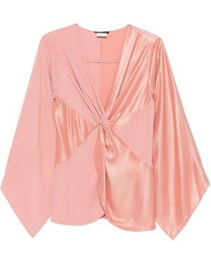 LE_RJTANGE® Twist-Detail Blouse - Pink