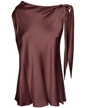 Antonelli Tie-Detail Blouse - Purple