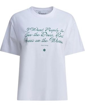 Semler Quote-Print T-Shirt - Blue