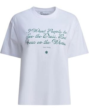 Semler Quote-Print T-Shirt - Blue