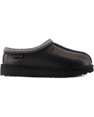 UGG Mules Tasman En Cuir - Noir