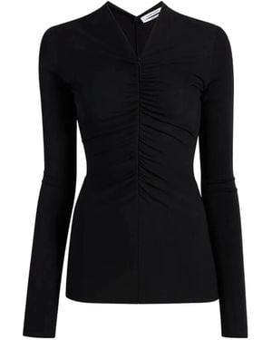 Another Tomorrow Long-Sleeve Top - Black