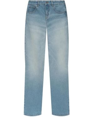 Victoria Beckham Five-Pocket Straight-Leg Jeans - Blue