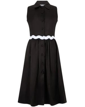 Moschino Sleeveless Midi Dress - Black