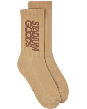 Stadium Goods ロゴ 靴下 - ナチュラル