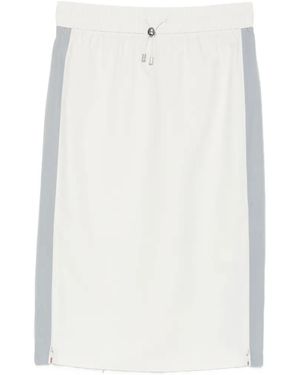 Patrizia Pepe Utility Drawstring-Waist Skirt - White
