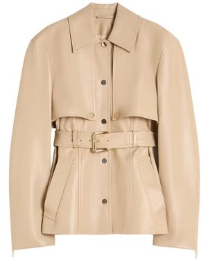 Sportmax Chaqueta De Piel De Dos Piezas - Neutro