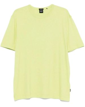BOSS Linen T-Shirt - Yellow