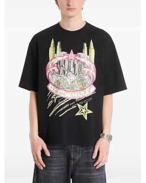 Off-White c/o Virgil Abloh Big Frame World Skate Graphic-Print T-Shirt - Black