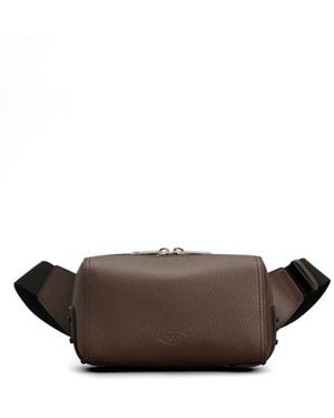 Tod's Logo-Detail Messenger Bag - Brown