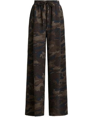 Essentiel Antwerp Itchy Camouflage-Textured Pants - Black