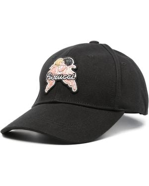 Fiorucci Angels-Patch Canvas Cap - Black