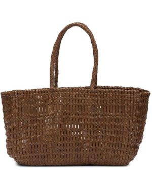 Dragon Diffusion Terrafino Woven Leather Tote Bag - Brown
