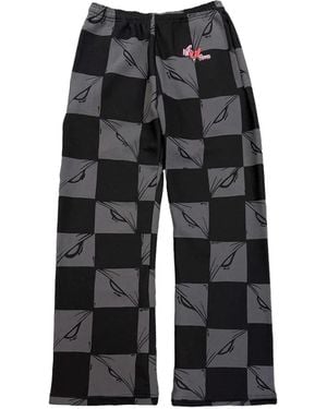 ANTI PROMO Pantalon De Jogging À Carreaux - Black