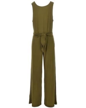 Emporio Armani Tie-Waist Jumpsuit - Green