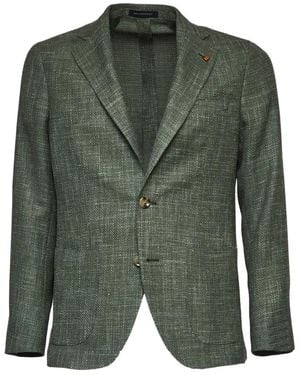 Sartorio Napoli Single-Breasted Blazer - Green