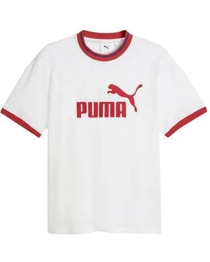 PUMA T7 Ringer T-Shirt - White