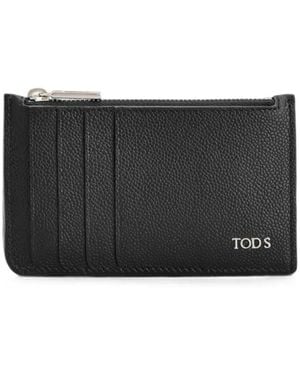 Tod's Zipped Card Holder - Black