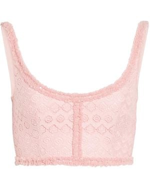 Giambattista Valli Sequin-Embellished Top - Pink