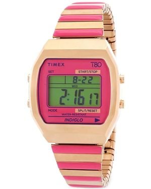 Timex T80 34 Mm Horloge - Wit
